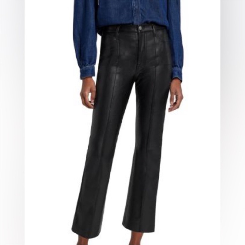 7 For All Mankind Black Straight Leg Pants